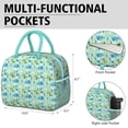 thumbnail image 6 of Womens LightGreen Dinosaurs Clouds Trees Pattern Lunch Box for Work,Insulated Lunch Bag for Women,Loncheras Para Mujer,Leakproof Adult Lunch Bag for Work,Beach,Travel,Picnic,Camping, 6 of 7