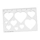 thumbnail image 4 of Plantilla de fresadora para carpintería de 1/4" de grosor, plantilla de incrustación, multifuncional para carpintero Corazón 9 en 1, 4 of 9
