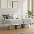 thumbnail image 2 of Kojooin Metal Twin Daybed Frame, Heavy-Duty Steel Slatted Support, No Box Spring Needed, for Living Room, Bedroom, or Guest Room, 2 of 8