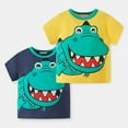 thumbnail image 7 of Hienoo Toddler Boys Tshirt Cotton Short Sleeved Dinosaur T Shirt Summer Active T-Shirt, 7 of 7