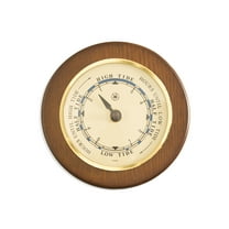 Tide Clock on 5" Cherry Wood with Brass Bezel.