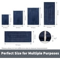 thumbnail image 5 of GRANNY SAYS Bath Mat, Microfiber Non Slip Bathroom Rug, Water Absorbent Bath Rugs, 16" x 24", Deep Blue, 5 of 10