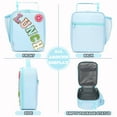 thumbnail image 5 of Lunch Box for Kids Boys Girls Men Women, Insulated Small Soft Cooler Lunch Bag Kit for School Work Picnic Travel - Reusable Portable lunchbox, Chenille Letters, Light Blue, 5 of 7