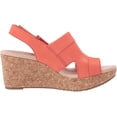 thumbnail image 6 of Clarks 26145428: Women's Annadel Ivory Coral Nubuck Wedge Sandal (8.5 B(M) US Women), 6 of 6