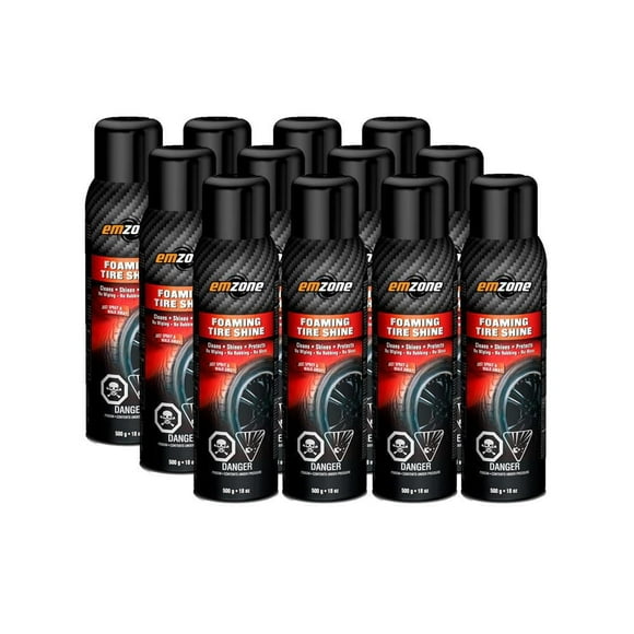 emzone Foaming Tire Shine, 500g/18oz - Case of 12