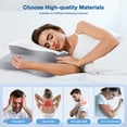 thumbnail image 2 of Vccoem Cervical Neck Pillow for Pain Relief - Ergonomic Memory Foam Pillows for Sleeping, Cooling Side Sleeper Pillow for Neck Support, Contour Orthopedic Bed Pillow for Back Stomach Sleepers, 2 of 7