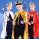 thumbnail image 2 of piezas de corona de rey para fiesta de Halloween, corona monarca dorada y plateada, chapada en plástico, corona real, corona de reina, accesorio de teatro para Halloween, recuerdos de fiesta de cump, 2 of 4