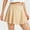 Khaki, variant on Dpytoraw Women's Outdoor Sports Slim High Waist Pocket Fitness Skirt Miniskirt Pleated Tennis Skirt Stretchy Denim Skirt with Pockets Black