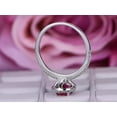 thumbnail image 2 of 2.10Ct Pear Cut Lab-Created Pink Ruby Women's Wedding Ring 14K White Gold Plated, 2 of 2
