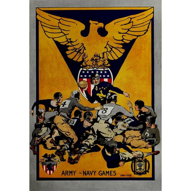 Lucky Bag 1918 Army Navy Games Poster Print by Gordon Kissam (24 x 36