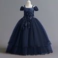 thumbnail image 7 of Kiviey Holiday Dresses for Girls Puffy Tulle Skirt Flower Gir Dresses Size 7-8, 7 of 7