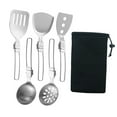 thumbnail image 3 of Juego de utensilios de cocina Zulema de campamento de 6 piezas acero inoxidable 304 Equipo de cocina al aire libre, 3 of 8