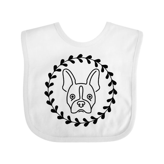 Inktastic Boston Terrier Dog Gift Idea Girls Baby Bib