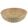 thumbnail image 3 of unbranded White Basket Bamboo Basket Lightweight Basket Handmade Basket 25.5x16.5cm, 3 of 8