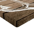 thumbnail image 2 of Ambesonne Brown and White Fitted Sheet, Rustic Planks, Twin Size, Taupe Coconut, 2 of 3