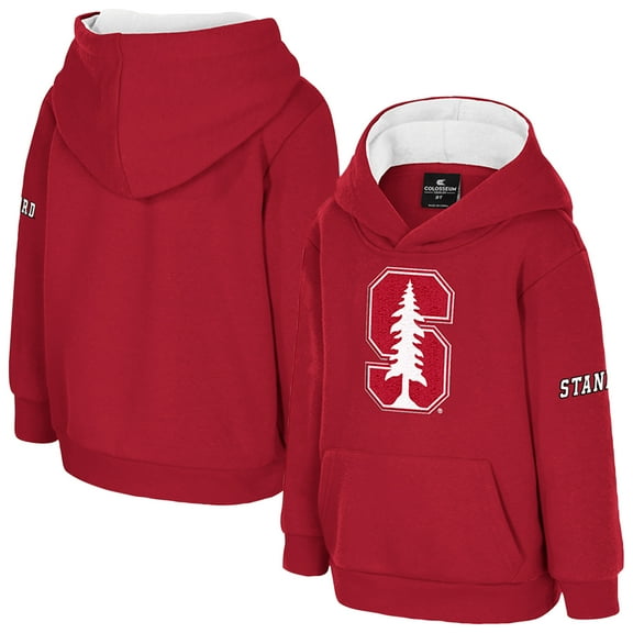 Toddler Colosseum Cardinal Stanford Cardinal Big Logo Volume Fleece Pullover Hoodie