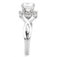 thumbnail image 5 of 3W1575 - Rhodium Brass Ring with AAA Grade CZ in Clear, 5 of 5