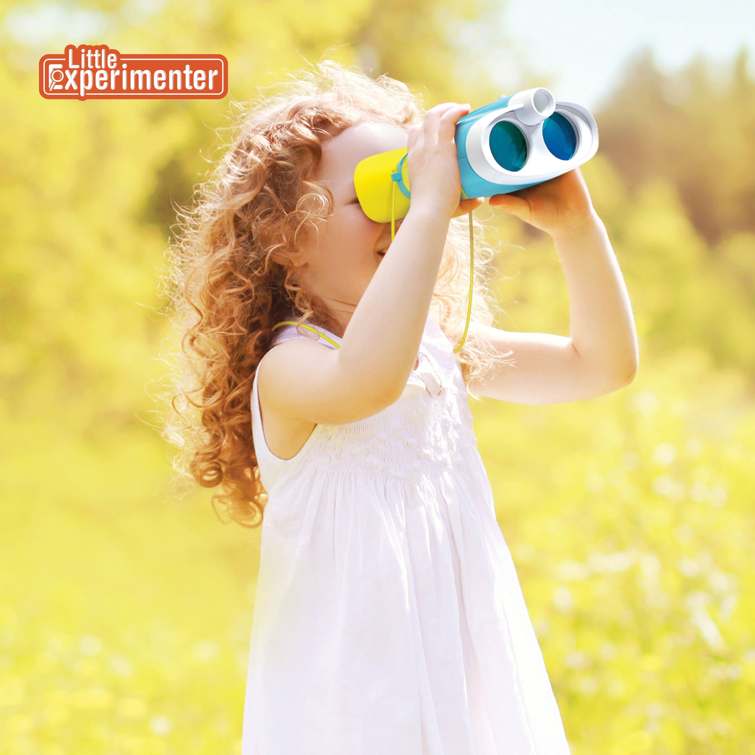 Little Experimenter Night Vision Binoculars for Kids with 2X Magnification and Soft Viewfinder