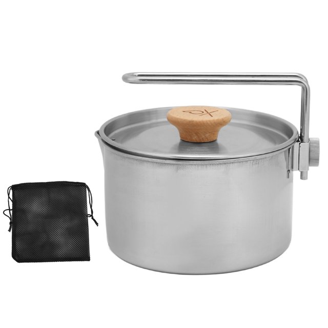 Outdoor Lunch Container, 1L Capacity Space Saving Stainless Steel Bento Pot Multifunctional For Camping And Outings