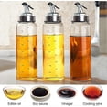thumbnail image 5 of Botella dispensadora de aceite de oliva, botella dispensadora de vinagre con tapa antigoteo, recipiente para condimentos líquidos, decantador de vidrio para cocina de 300 ml, 5 of 5