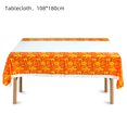 thumbnail image 2 of Heitepabg Halloween Tablecloth, Spider Web Cobweb and Skull Table Cloth, Pumpkin Bat Tablecloths, Scary Themed Waterproof Spillproof Tablecover for Dinner Party Decoration, 71x43", 2 of 8