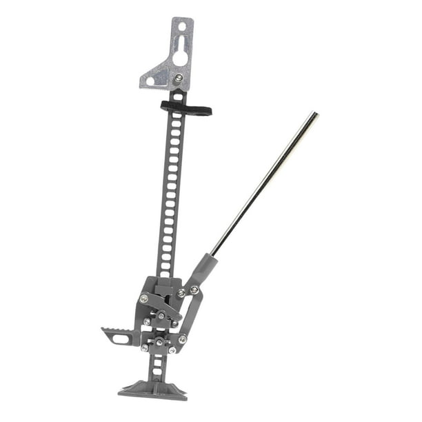 Jack de elevación de 1/10 escala gato ajustable de metal de metal es fácil de usar parte del vehículo RC para el automóvil RC Rock Crawler, juguetes Gris