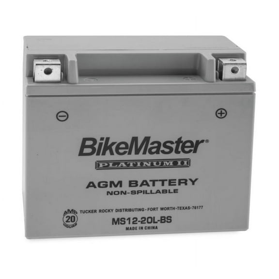 BikeMaster AGM Platinum II Battery MS12-20L-BS For Yamaha XV1600 Road Star Silverado 1999-2003