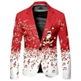 thumbnail image 1 of Daznico Christmas Decorations,Stylish Print Casual Holiday Party Jacket For Men Comfortable Festive Design, 1 of 3