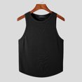 thumbnail image 5 of INCERUN Mens Sleeveless O-Neck Muscle Fit Knit Vests Summer Casual Streetwear Tank Tops Cami Shirt, 5 of 6