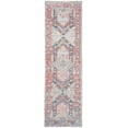thumbnail image 2 of SAFAVIEH Saffron Gorica Geometric Bordered Cotton Runner Rug, Fuchsia/Blue, 2'3" x 8', 2 of 7