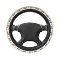 thumbnail image 3 of Elastic Steering Wheel Cover, Vintage Moon Fox Stretch Thickening Car Steering Wheel Cover Women Men, Steering Wheel Protector Universal 15 in, 3 of 7