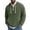 Green, variant on SYwaren Men's Quarter Zip Corduroy Hoodie Pullover Sweatshirt Solid Color Kangaroo Pocket Casual Outdoor