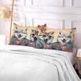 thumbnail image 6 of GZHJMY Fashionable Wolf Plush Pillow Case,Zippered Bed Pillow Pillowcases,Super Soft and Cozy Pillowcase Covers for Sleep - Standard Size 20x26in Home Decor, 6 of 7