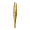 Revlon Gold Series Slant Tip Tweezer, Tips Coated with Diamond Particles for Maximum Gripping Power