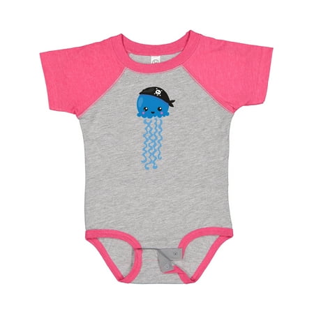 

Inktastic Pirate Jellyfish Cute Jellyfish Little Jellyfish Gift Baby Boy or Baby Girl Bodysuit