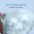 thumbnail image 3 of Neck Trach Cover, Cotton Single Layer Warm Air Blue Neck Stoma Protector Dustproof Lightweight  for Tracheostomy, 3 of 7
