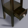 thumbnail image 2 of Casual Home 2-Tier Tall Side Table with Drawer - Java, 2 of 12