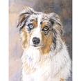 thumbnail image 2 of Fagan, Edie 15x18 Gold Ornate Wood Framed with Double Matting Museum Art Print Titled - Maddie Australian Shepherd, 2 of 4