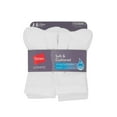 thumbnail image 3 of Hanes Crew Socks 6-Pack Women's Ultimate ComfortSoft Comfort Toe Black or White, 3 of 4