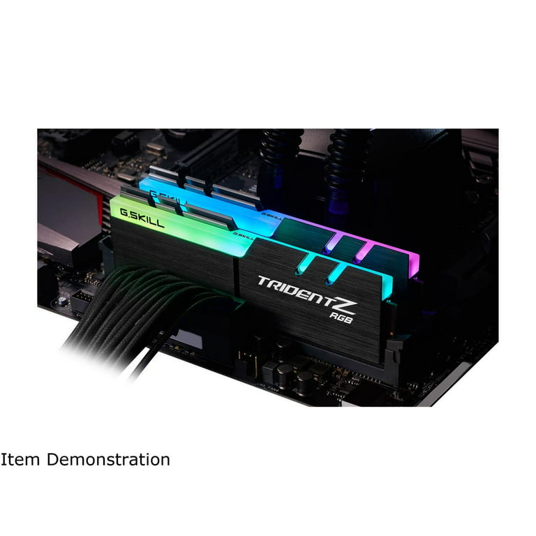 G.SKILL TridentZ RGB Series 32GB (2 x 16GB) 288-Pin PC RAM DDR4 3600 (PC4  28800) Desktop Memory Model F4-3600C16D-32GTZRC