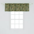thumbnail image 2 of Ambesonne Mandala Window Valance, Traditional Pattern with Flowers Eastern Influenced Design, Curtain Valance for Kitchen Bedroom Decor with Rod Pocket, 54" X 18", Multicolor, 2 of 3