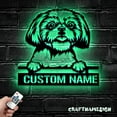 thumbnail image 5 of Craftnamesign Custom Peeking Cavapoo Metal LED Light, Personalized Cavoodle Dog Lover Name Sign, 5 of 5