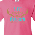 thumbnail image 4 of Inktastic Life is Better at the Cabin, Deer Antlers, Camping Youth T-Shirt, 4 of 5