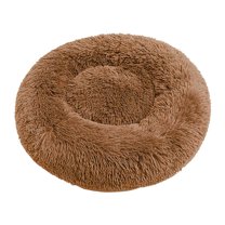 Matoen Calming Dog Bed & Cat Bed, Anti-Anxiety Donut Dog Cuddler Bed, Soft Round Warm Cat Dog Bed, Plush Cushion Pet Bed for Small Medium Dogs Cats (20")