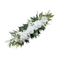 thumbnail image 3 of balikha Artificial Wedding Arch Flower Flower Arrangement,Welcome Sign s Flower Swag Rose Garland for Party Bridal Shower White, 3 of 9