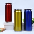 thumbnail image 5 of Fashion High Quality Beverage Can Hot Insulation with Straw Thermos Garrafa Termica Stainless Steel Water Bottle 300/500ml (logo customize,300ml), 5 of 7