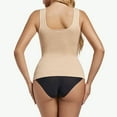 thumbnail image 6 of BYHONG Tank Tops For Women Shapewear Square Neck Camisole Tops Beige_002 S, 6 of 7