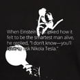 thumbnail image 3 of CafePress - Tesla Einstein Quote T Shirt - Men's Classic Graphic Cotton T-Shirt, 3 of 4