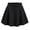 Black, variant on Girls Casual Summer Skirt with Bow Solid Color Athletic Tennis Skirt for Tweens and Teens Comfortable Stretchy Waistband Playwear