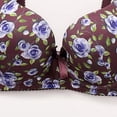 thumbnail image 5 of Loopsun Women Daily Floral Print Underwire Bra Comfortable Breathable Shaping Support Thin Wear, 5 of 5